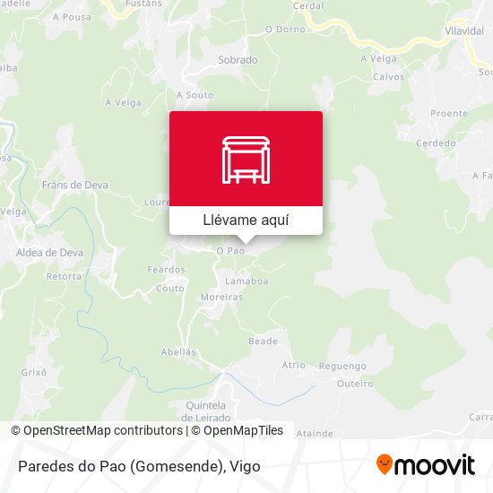 Mapa Paredes do Pao (Gomesende)