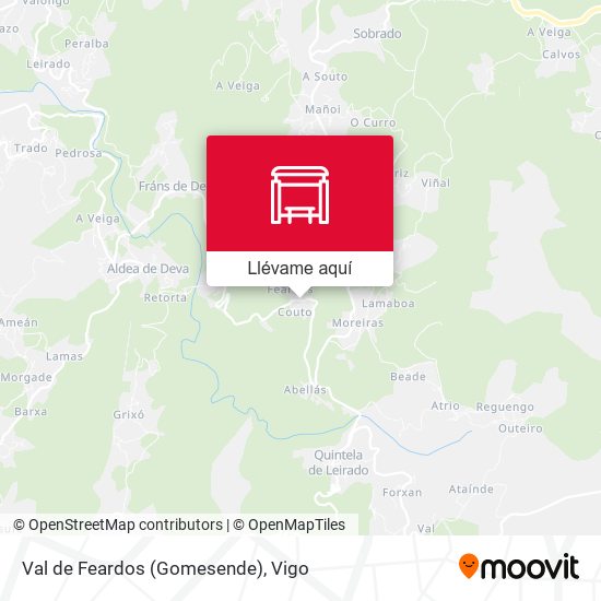 Mapa Val de Feardos (Gomesende)