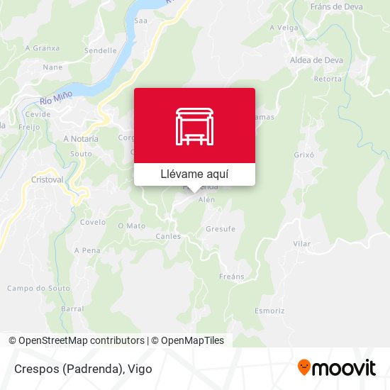 Mapa Crespos (Padrenda)