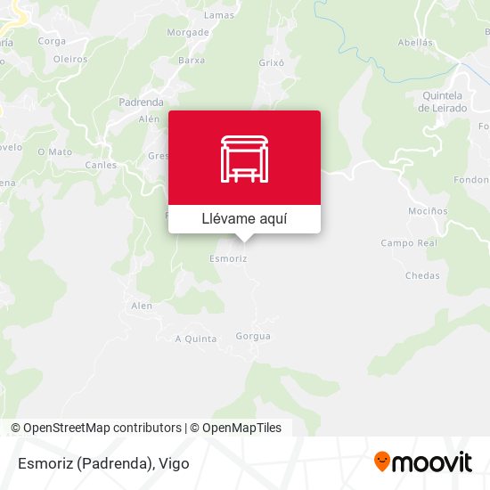 Mapa Esmoriz (Padrenda)