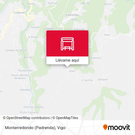 Mapa Monterredondo (Padrenda)