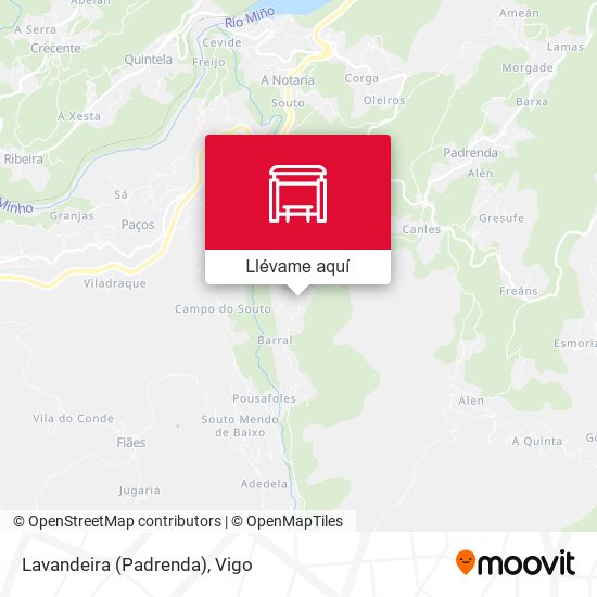 Mapa Lavandeira (Padrenda)
