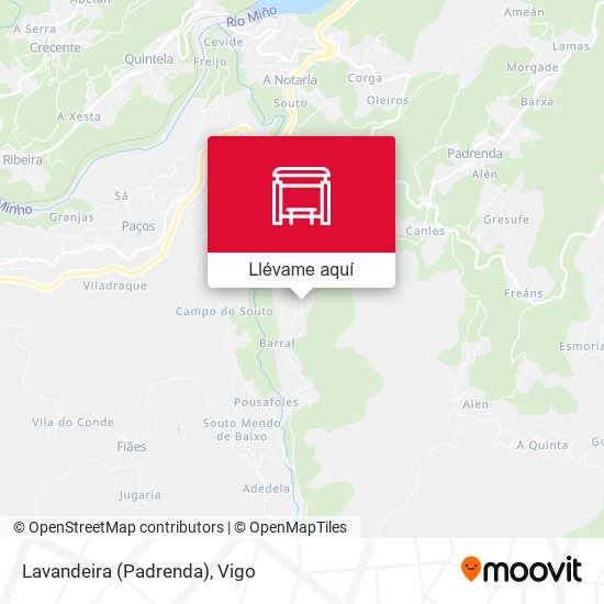 Mapa Lavandeira (Padrenda)