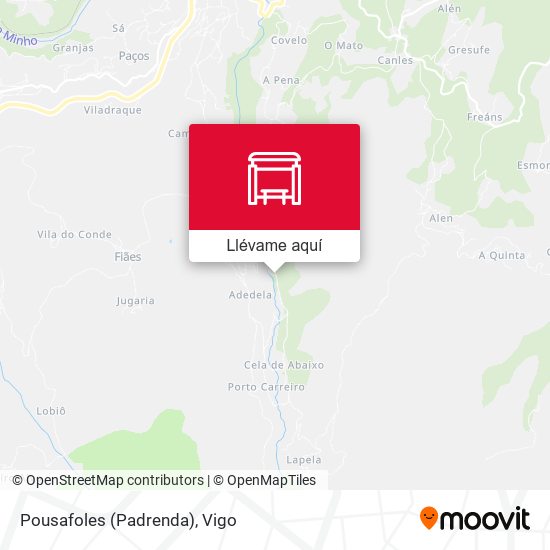 Mapa Pousafoles (Padrenda)