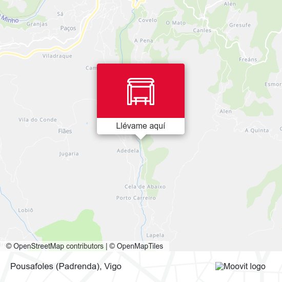 Mapa Pousafoles (Padrenda)