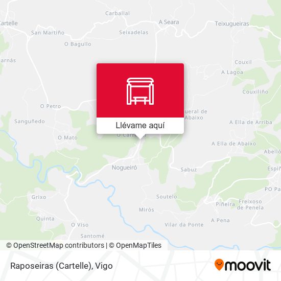 Mapa Raposeiras (Cartelle)