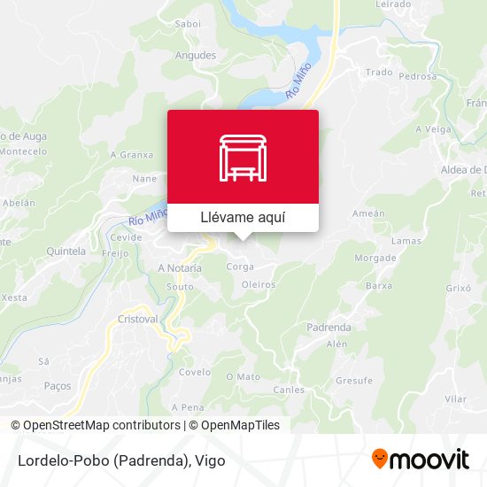 Mapa Lordelo-Pobo (Padrenda)