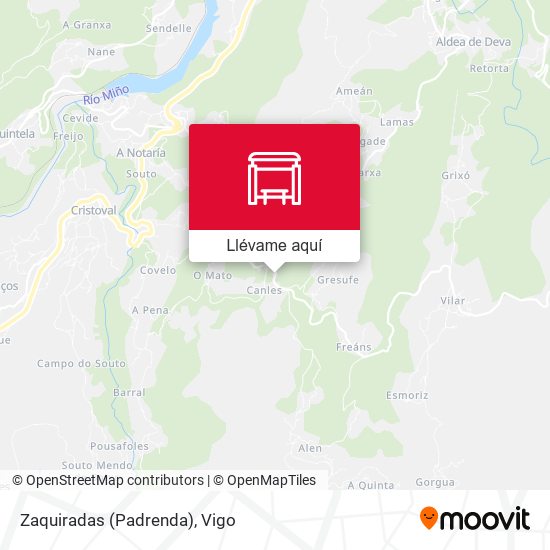 Mapa Zaquiradas (Padrenda)