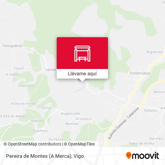 Mapa Pereira de Montes (A Merca)