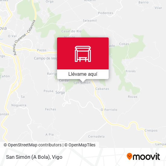 Mapa San Simón (A Bola)