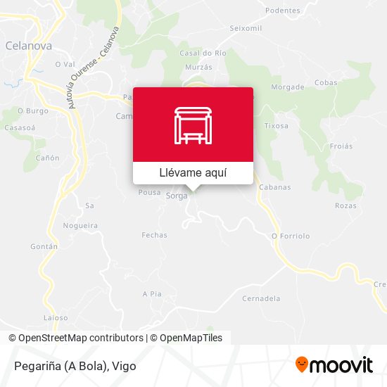 Mapa Pegariña (A Bola)