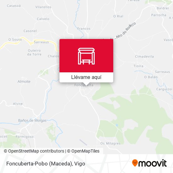 Mapa Foncuberta-Pobo (Maceda)