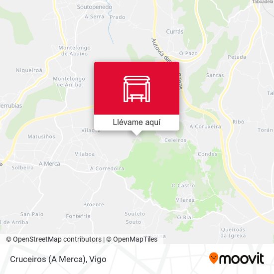 Mapa Cruceiros (A Merca)