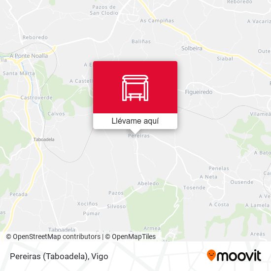 Mapa Pereiras (Taboadela)