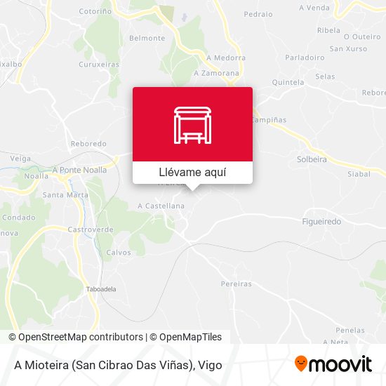 Mapa A Mioteira (San Cibrao Das Viñas)