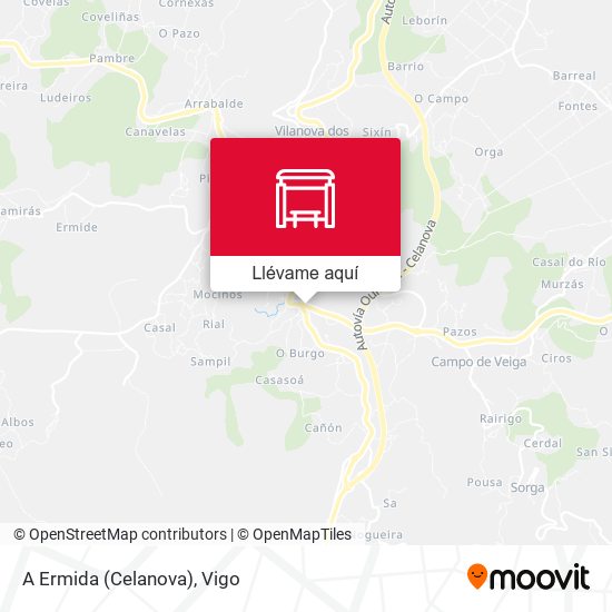 Mapa A Ermida (Celanova)