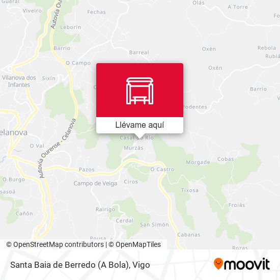 Mapa Santa Baia de Berredo (A Bola)