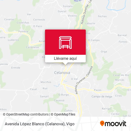 Mapa Avenida López Blanco (Celanova)