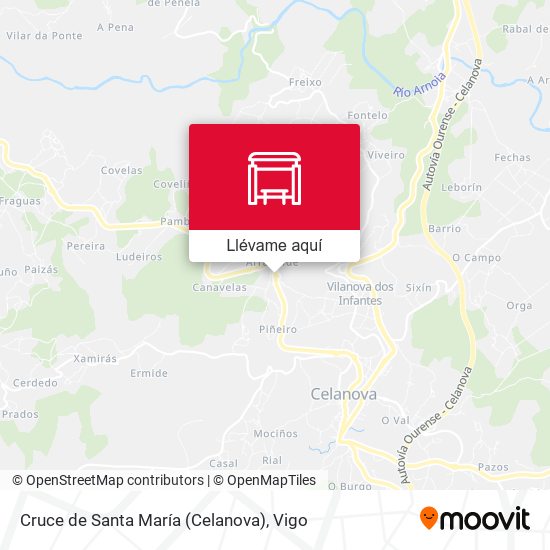 Mapa Cruce de Santa María (Celanova)