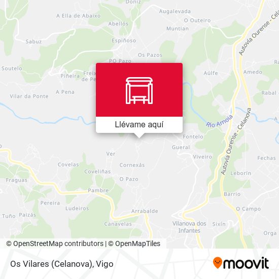 Mapa Os Vilares (Celanova)