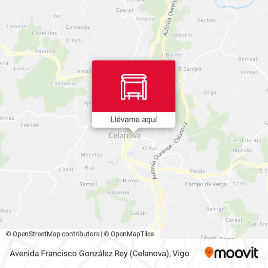 Mapa Avenida Francisco González Rey (Celanova)