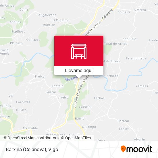Mapa Barxiña (Celanova)