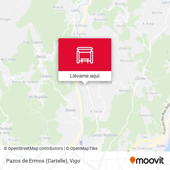 Mapa Pazos de Ermos (Cartelle)