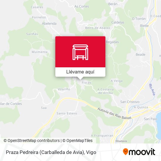 Mapa Praza Pedreira (Carballeda de Avia)