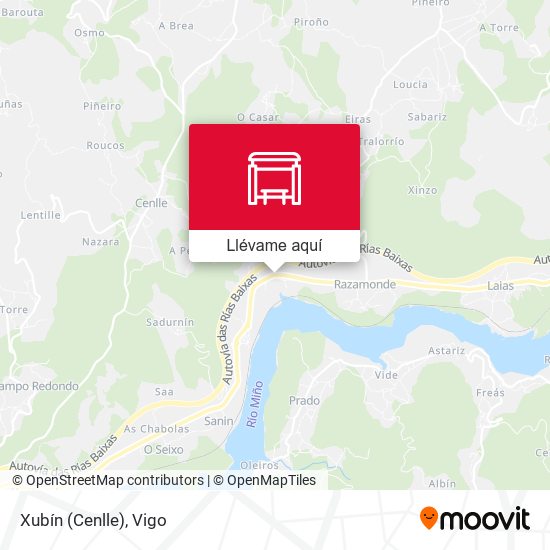 Mapa Xubín (Cenlle)