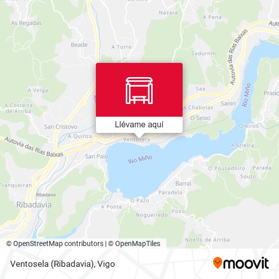 Mapa Ventosela (Ribadavia)