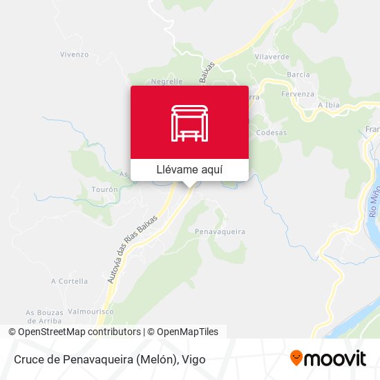 Mapa Cruce de Penavaqueira (Melón)