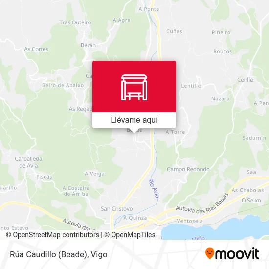 Mapa Rúa Caudillo (Beade)