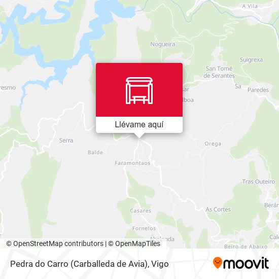 Mapa Pedra do Carro (Carballeda de Avia)