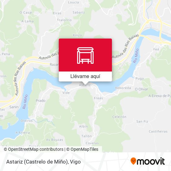 Mapa Astariz (Castrelo de Miño)
