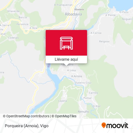 Mapa Porqueira (Arnoia)
