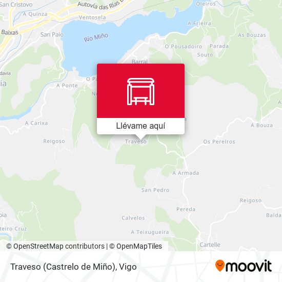 Mapa Traveso (Castrelo de Miño)