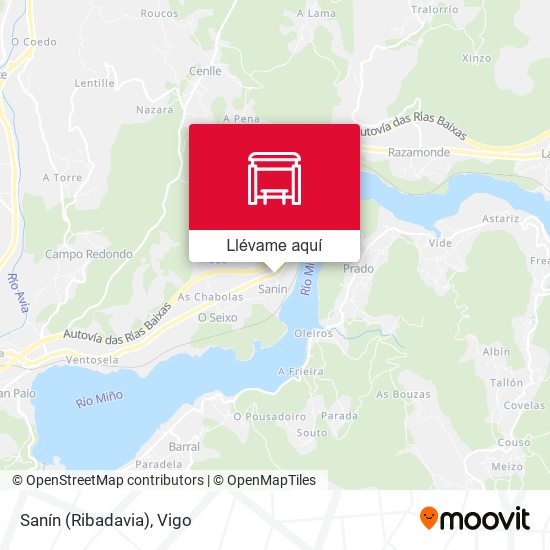 Mapa Sanín (Ribadavia)