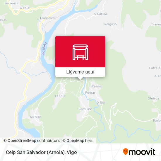 Mapa Ceip San Salvador (Arnoia)