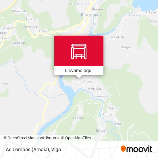 Mapa As Lombas (Arnoia)