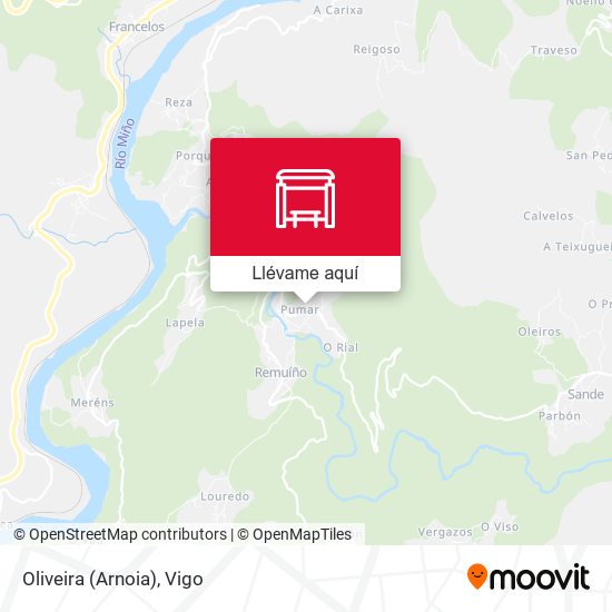 Mapa Oliveira (Arnoia)