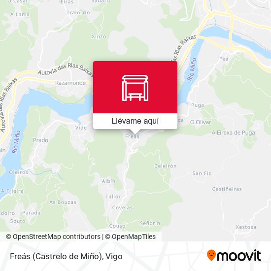Mapa Freás (Castrelo de Miño)