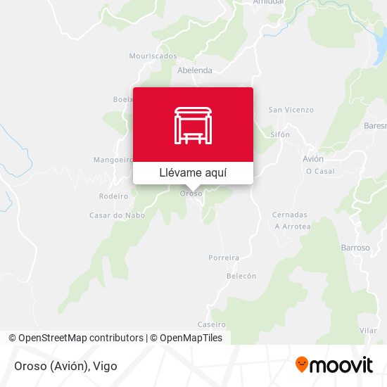 Mapa Oroso (Avión)