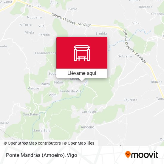 Mapa Ponte Mandrás (Amoeiro)