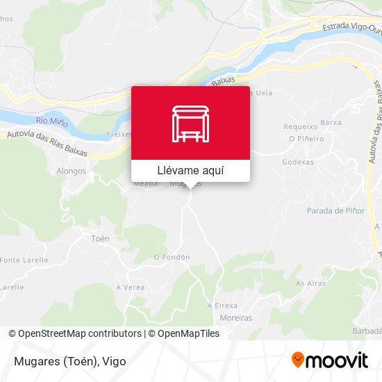 Mapa Mugares (Toén)