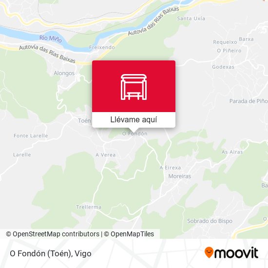 Mapa O Fondón (Toén)