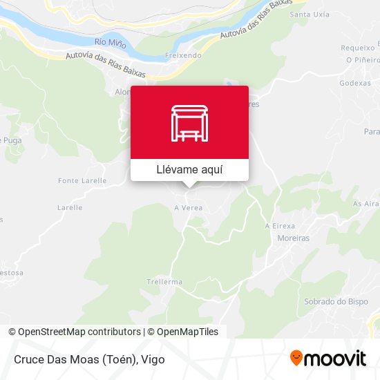 Mapa Cruce Das Moas (Toén)
