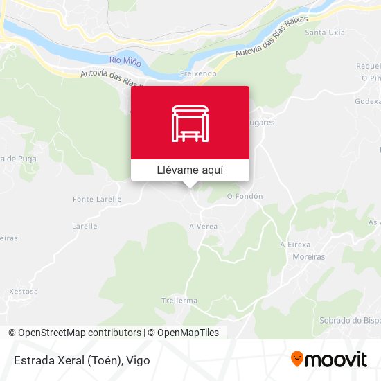 Mapa Estrada Xeral (Toén)