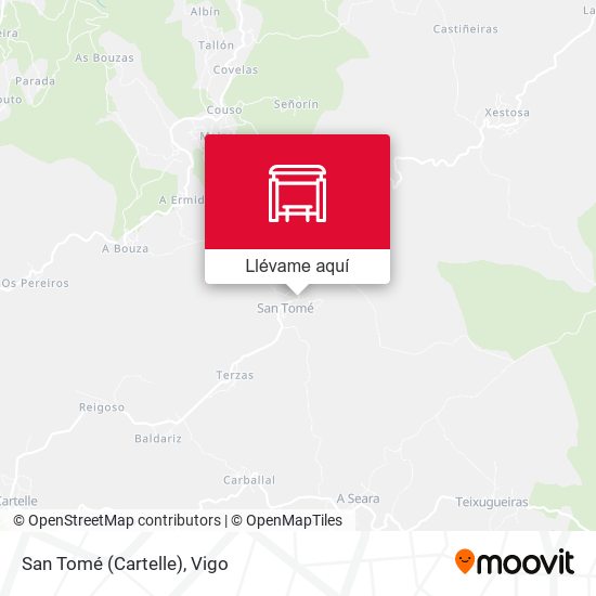 Mapa San Tomé (Cartelle)