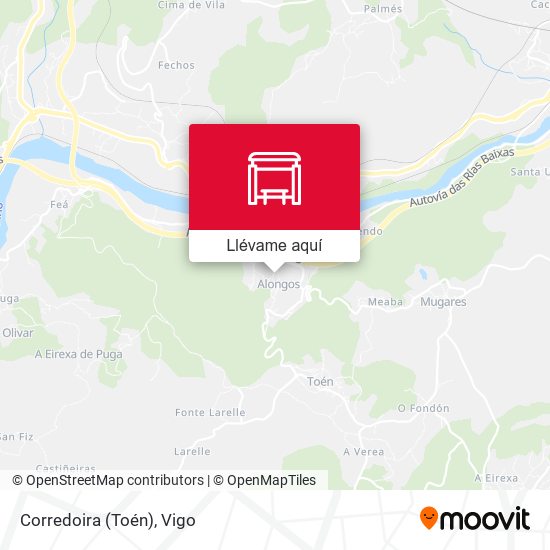 Mapa Corredoira (Toén)