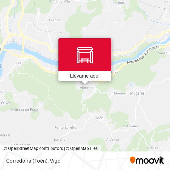 Mapa Corredoira (Toén)